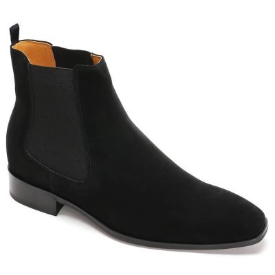 CHAMARIPA botas Con Alza - zapatos elevadores para hombres zapatos altos para hombres botas de gamuza negra 7 CM Más Alto