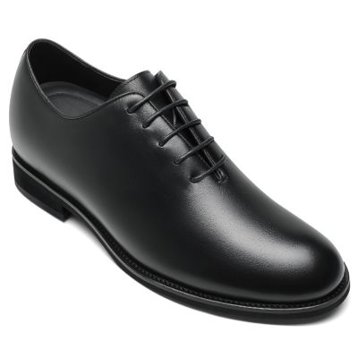 Vegan Leather Taller Shoes for Men - Classic Oxford Vegan Shoes to Look Taller 6CM / 2.36 Inches