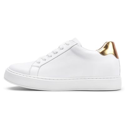 zapatos mas altos - Zapatos casuales de cuero blanco marfil para hombres altos más altos 7 CM