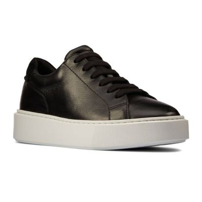 zapatillas con alzas mujer - zapatos con alzas mujer - zapatillas deportivas de cuero negro que suman 7 CM de altura