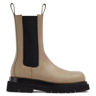 zapatos con alzas mujer - zapatillas con alzas mujer - botas Chelsea de cuero 7CM