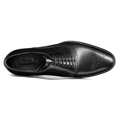 goodyear ribeteado zapatillas con alzas hombre - zapatos de altura - zapato oxford negro 7 CM