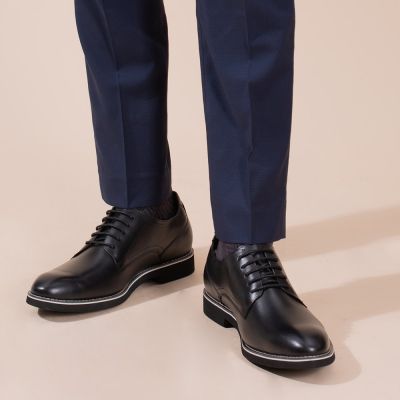 Zapatos Con Alzas Madrid - zapatos derby con elevador para hombre derby de cuero negro te hacen 5 CM más alto