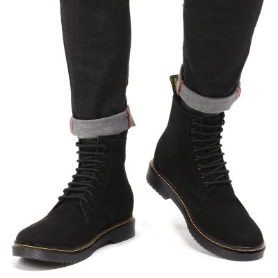 CHAMARIPA zapatos con alzas hombres - zapatos altos para hombre - botas resistentes al agua 8 CM Más Alto