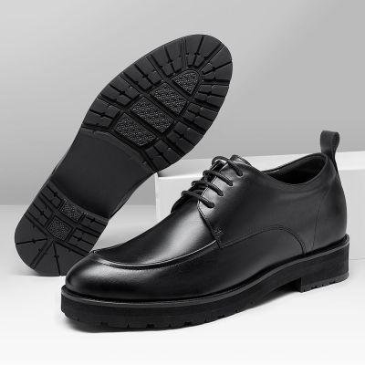 zapatos con alza hombre - zapatos para hombre que aumentan estatura - zapatos de vestir derby negros 8 CM