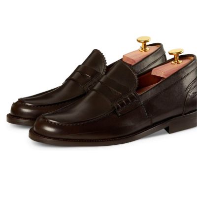 zapatos para hombres bajitos - zapatos de plataforma para hombres - mocasines penny vintage hechos a mano 6 CM (Sin horma)