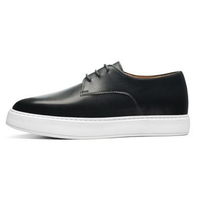 zapatos con alzas hombre - deportivas con alzas - Zapatillas casual negras para hombre 7 CM