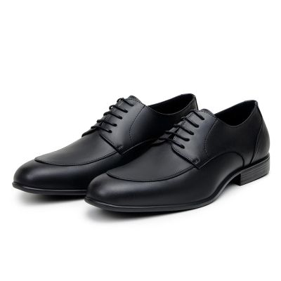 Vegan High Heel Men Dress Shoes - Black Vegen Oxoford Shoes for Men 6 CM / 2.36Inches