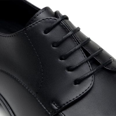 Vegan High Heel Men Dress Shoes - Black Vegen Oxoford Shoes for Men 6 CM / 2.36Inches