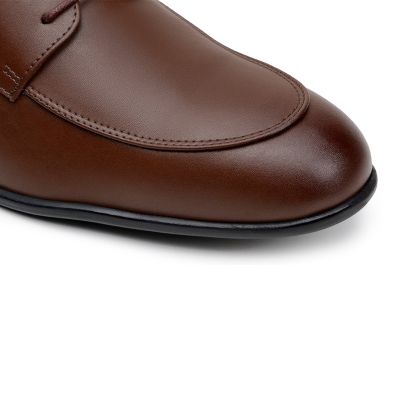 Vegan High Heel Men Dress Shoes - Brown Vegen Oxoford Shoes for Men 6 CM / 2.36Inches