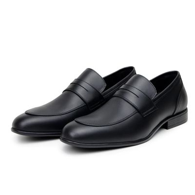 Vegan Leather Elevator Loafer Shoes for Men - Height Increasing Classic Loafer 6cm / 2.36 Inches