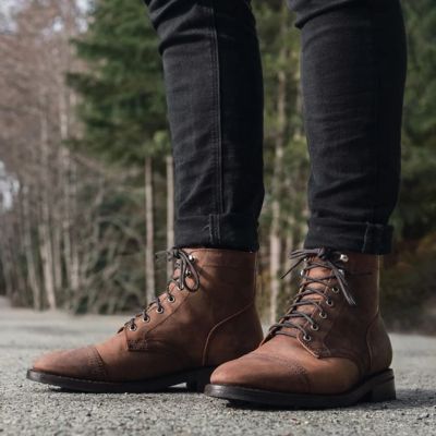 zapatos hombre altos - Botas de hombre marrones personalizadas de lujo personal hechas a mano 7CM