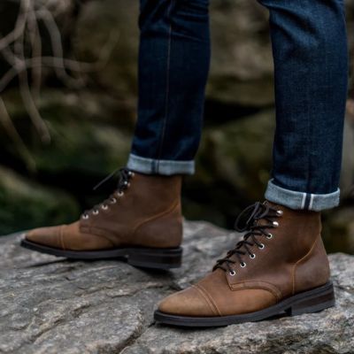 botas con alzas hombre - Botas de hombre marrones personalizadas de lujo hechas a mano 7CM