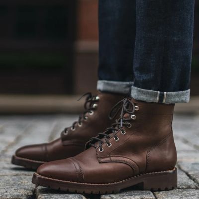 zapatos con alzas hombre - Botas de hombre marrones personalizadas de lujo hechas a mano 7CM