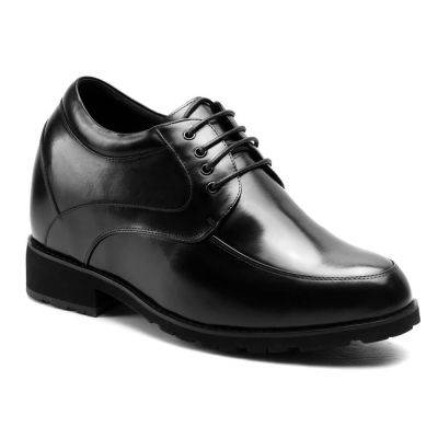 Zapatos Con Alzas Para Hombres Negros - Zapatos de Tacón Alto que le dan una Altura - 13 CM Más Alto