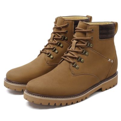 CHAMARIPA zapatos para hombres bajitos - botas con alzas hombre - botas resistentes al agua 8 CM Más Alto