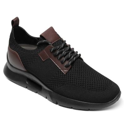 zapatos con alzas hombre - informal al aire libre zapatos de tacon alto para hombres 7CM