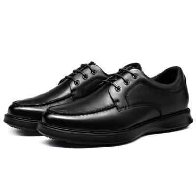 Zapatos Alzas Hombre - Zapatos Con Alzas Para Hombres - Comprar Unos Zapatos Derby De Cuero Negros 6 CM