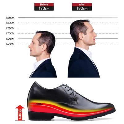 Chamaripa 10cm/3.94 Inch taller Elevator Dress shoes-For Men