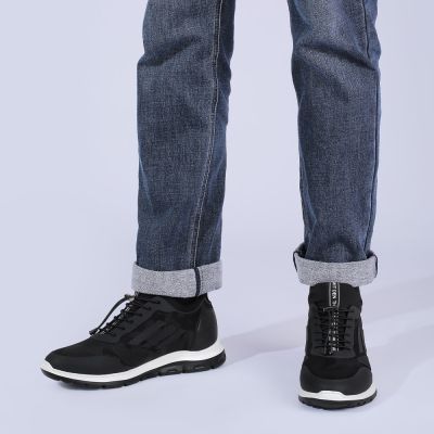 Zapatillas Con Alza - Zapatos Con Alzas Para Hombres - Zapatillas casual negras 6CM Más Alto