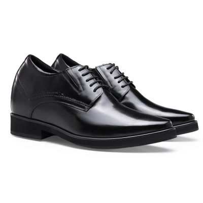 Zapatos Con Alzas - Zapatos formales de aumento de altura Zapatos negros de hombre alto 10 CM Más Alto