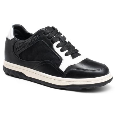 zapatos con alzas - zapatillas con alzas mujers - Zapatillas de moda negras 6 CM