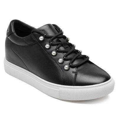 alzas para zapatos mujer - zapatillas casual negras para mujer - 6CM más alta